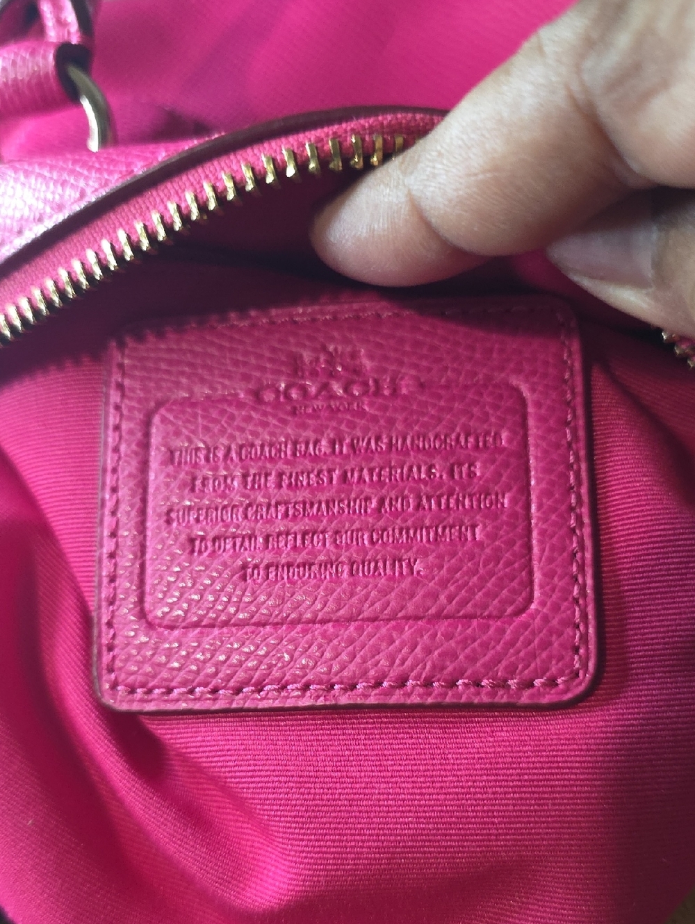 Coach Leather Mini Bennett Satchel Crossbody – Pink Ruby (Like New) - Picture 6 of 13